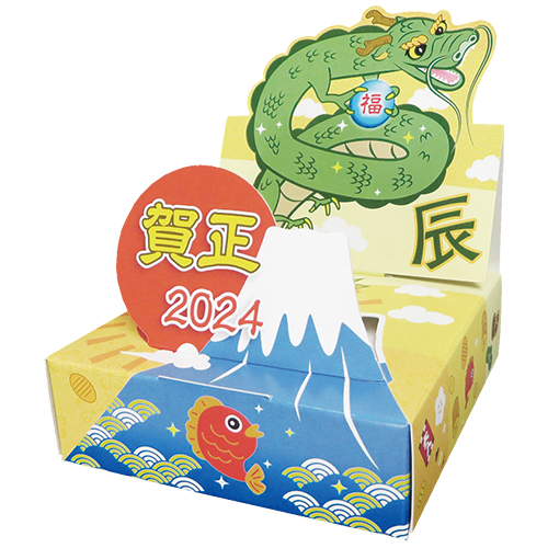 日本の正月BOXティッシュ 100個入