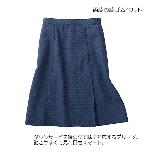 [NUOVO] 脇ゴム片プリーツスカート FS45961