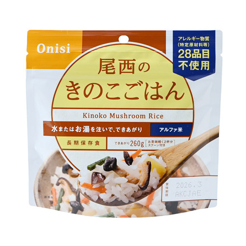 尾西食品保存食 アルファ米田舎ごはん 食セット / 電話注文が