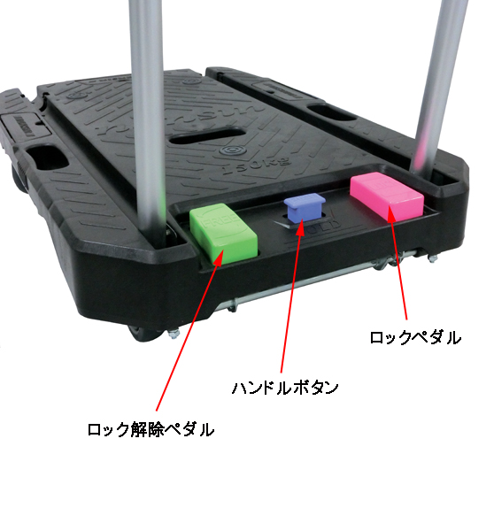 CC-101KB2 樹脂運搬台車 サイレントマスター ナンシン 電話注文ができる通販ジャンブレ