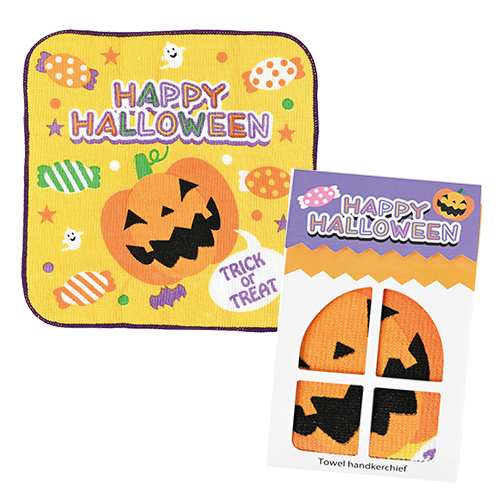 ハロウィンタオルハンカチ　100枚入