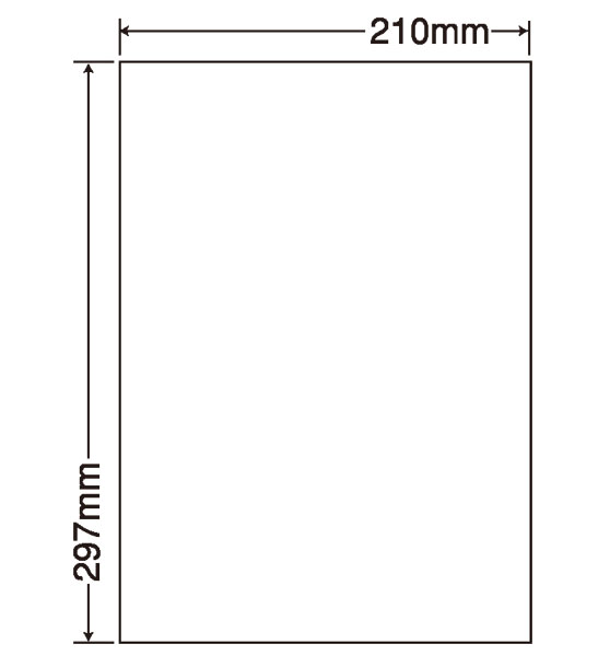 ノーカット（1面）ラベルシート