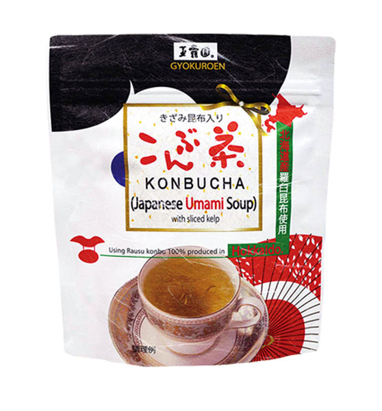 こんぶ茶(KONBUCHA)「きざみ昆布入」　英語表記入り│[玉露園]