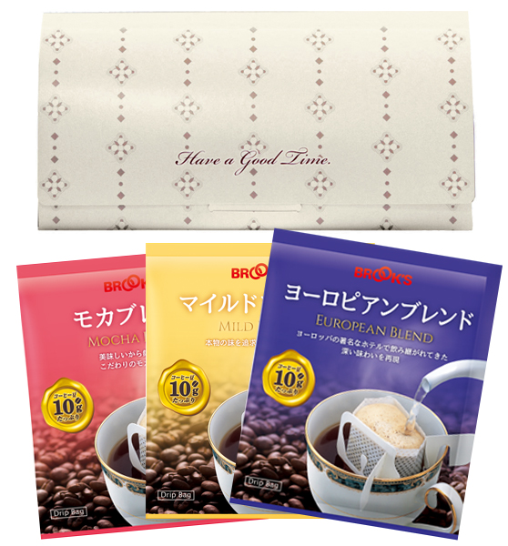 [ブルックス]コーヒー3種セット(贈答用)100パック