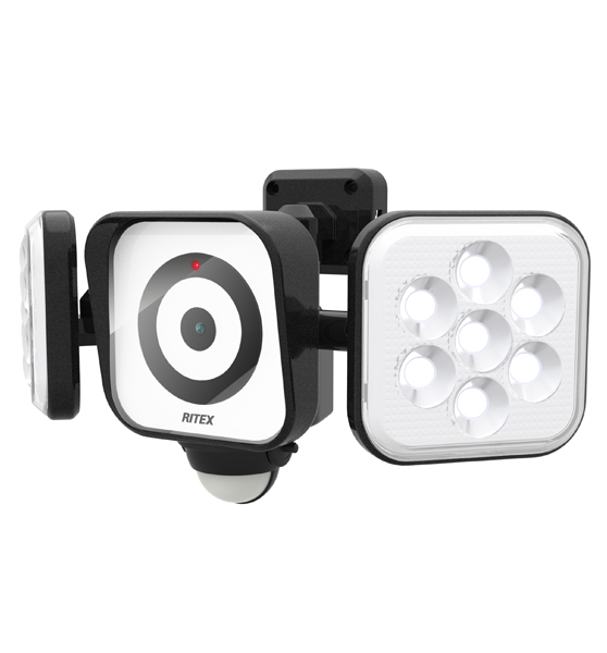 ムサシ 防犯カメラ 「RITEX(ライテックス) LEDセンサーライト防犯カメラ 8W×2灯」 C-AC8160