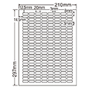 [東洋印刷] 小型多面付けラベ…