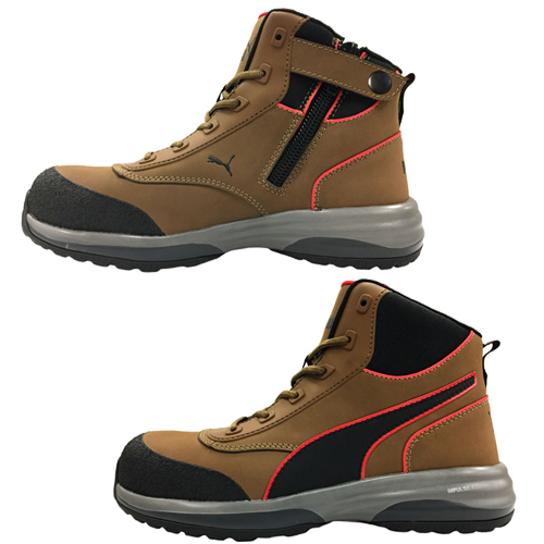 PUMA] プーマ安全靴 ラピッドブラウンミッドジップ No.63.554.0