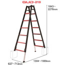 [アルインコ] ガウディ伸縮脚付はしご兼用脚立 GUD210