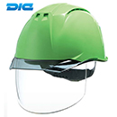 [DIC(ディックプラスチック)] ヘルメットDICシールド付 AA11-CSW (名入れ無し)