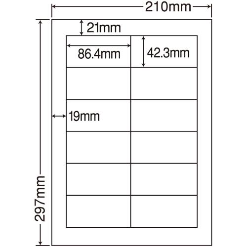[東洋印刷] レーザープリンター専用 耐水光沢紙ラベルSCL11