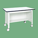 [サカエ] 中量作業台 扇形支…