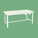 [サカエ] 軽量作業台 KHタイプ(抗菌・抗ウイルスサカエリューム天板仕様・キャビネット1段付)H800mm