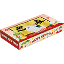 迎春BOXティッシュ40W 午 (1ケース300個(100個入×3))