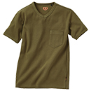 [クロダルマ] リブニット半袖Tシャツ DG804 【在庫限定】
