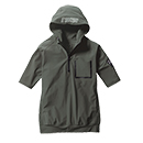 [BURTLE(バートル)] 半袖ハーフジップフーディー 4085【在庫限定】