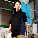 [POLOIZM(小倉屋)] 9003 空調服 エアファンパイピング半袖ポロ