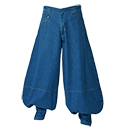 [SHINMEN(シンメン)] 822 スラブデニム超々ロング八分ニッカ