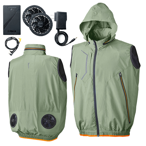 [SHINMEN] S-AIR CASUAL ベスト オールインパッケージ SA-201