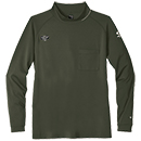 [SHINMEN(シンメン)] 0741 フィナルスムースロングモックネックシャツ