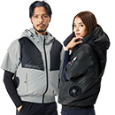 [アタックベース] 2445 The tough 空調風神服 グラフェン半袖ブルゾン