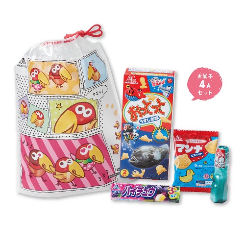 ファッションの 森永 キョロちゃんお菓子詰合せ4点セット / 通販のジャンブレ キッズ・ジュニア用寝具
