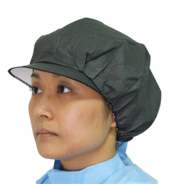 [日本メディカルプロダクツ]エレクトネット帽キャスケット型　20枚入り　ブラック　★この商品は2点(40枚)以上からの注文となります