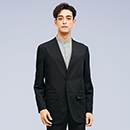 [ENJOY Noir(カーシーカシマ)] NAD019 メンズノーカラージャケット