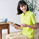[HEART GREEN(カーシーカシマ)] サイドメッシュ半袖プルオーバー(男女兼用) HM2289