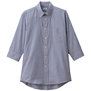 [FACEMIX(ボンマックス)] FB4564U ボタンダウン七分袖シャツ(ユニセックス)