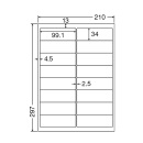 [nana] ナナワードマルチラベル再剥離タイプ LDW16UGF
