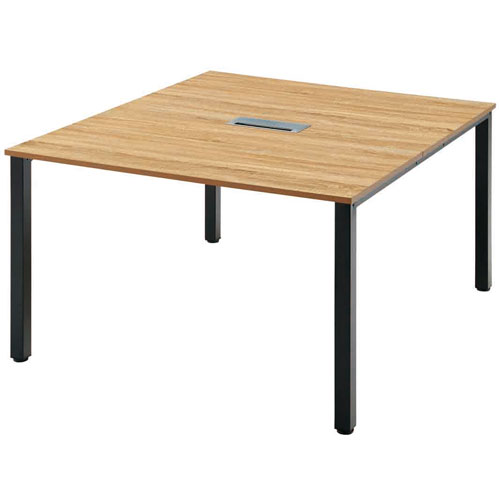 RGシリーズ：木目調×黒の色使いがおしゃれな会議用テーブル