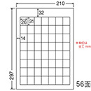 [nana] カラーレーザー用マットタイプラベル MCL-36