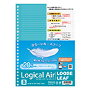 [ナカバヤシ] ロジカル・エアー　軽量ルーズリーフ　B5　B罫　100枚 LL-B504B