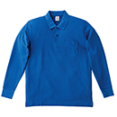 [LIFEMAX(ボンマックス)] MS3115 CVC鹿の子ドライ長ポロシャツポケット付