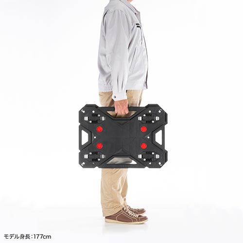 TRANSPORTER トランスポー 5'8''(180cm) 未使用 サンワサプライ] 連結台車 小 CART-FA8BK / 通販のジャンブレ