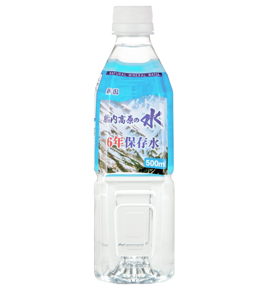 [胎内高原ハウス] 6年保存水「胎内高原の水」(500ml×24本入)