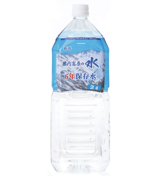 [胎内高原ハウス] 6年保存水「胎内高原の水」(2L×6本入)