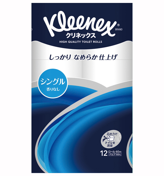 クリネックス トイレットペーパー 60mシングル 96ロール | 日本製紙クレシア