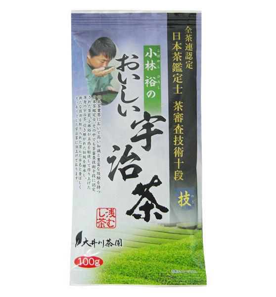 [大井川茶園] 小林裕のおいしい宇治茶(技)(1パック100g×12)入