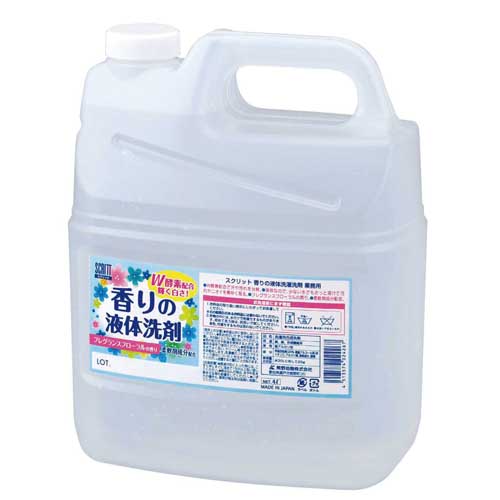 [熊野油脂] スクリット 香りの液体洗剤（詰替用）4L×4本