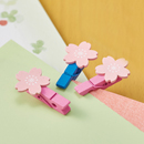 さくら木製ピンチ(4コ入)　1ケース100セット入【在庫限定】