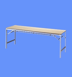[NAIKI/ナイキ]折りたたみテーブル　W1800×D600×H700　《KHL型》KHL-1860-LGL/NO