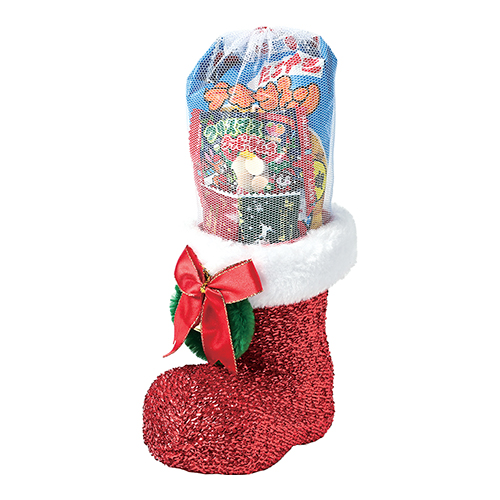 クリスマス・ラメブーツ（中）お菓子入