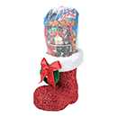 クリスマス・ラメブーツ(中)お菓子入 (1セット50個入)