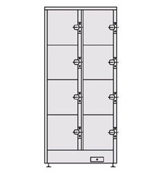 NEO-4W コインロッカー 8人用 | 受注生産品
