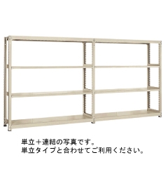 耐荷重150kg軽量ラック(ボルトレスラック)連結 高さ1800mm横幅900mm×奥行き300mm[NAIKI/ナイキ]