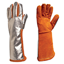 [DELTAPLUS] TERK400牛革+アルミ耐熱手袋