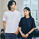 [Pieds(ピエ)アイトス] 40502 スローブネック半袖Tシャツ(ポケット付)男女兼用