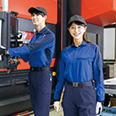 [アイトス] AZ-4935 エコストレッチ裏綿 長袖シャツ(男女兼用)