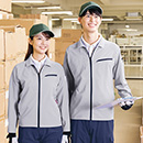 [アイトス] AZ-4931 エコストレッチ裏綿 長袖ブルゾン(男女兼用)